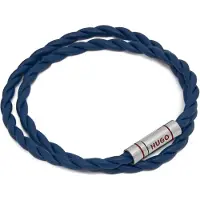 HUGO Doppeltes Armband aus geflochtenem Leder Grösse ONESI
