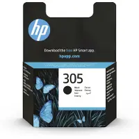 HP 305 Schwarz Original Druckerpatrone, Standardertrag, Schwarz, Tinte auf Pigmentbasis, 17,9 ml, 1 Stück(e), 120 Seiten