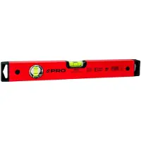 Pro PRO600 Wasserwaage, rot lackiert, 40 cm