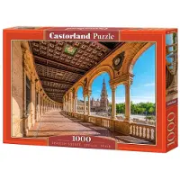 Castorland 1000 Piece Jigsaw Puzzles, Spanish Square, Seville, Spain, Andalusia, Monument Puzzle, Adult Puzzle, Castorland C-105106-2