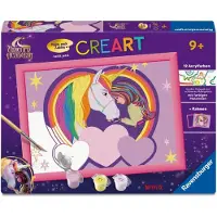 Ravensburger CreArt, Malen nach Zahlen Kinder Unicorn Academy - Sophia & Wildstar