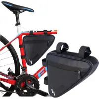 Fit4Med | Fahrradtasche - Schwarz - 1,5 L - Wasserdicht - Mit Reißverschluss