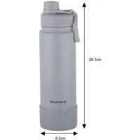 Klausberg Doppelwandiger Thermobecher, 720ml, grau