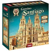Jawa Brett- und Würfelspiel Camino de Santiago mit doppelseitigem Spielbrett und sechs Holzwürfeln