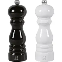 Peugeot Salz- Und Pfeffermühle Paris 18 Cm Set Schwarz/weiß Buche