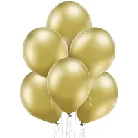 GoDan S.A Chrome-Ballons Gold 100 Stück in Öko-Qualität