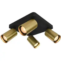 ITALUX Strahlerlampe NESTO SPL-23436-4S-BK-BRSS