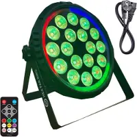 Light4me HEX PAR RING reflektor sceniczny efekt oświetleniowy DMX 18x6W RGBWA+UV LED+30x0,3W