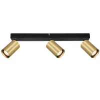 ITALUX Strahlerlampe NESTO SPL-23436-3-BK-GD