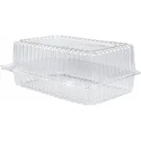 RAVI Einweg-Kuchenbehälter aus transparentem Material, 900 ml