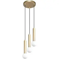 ITALUX Hängeleuchte Filano Gold 3xG9 122,5cm