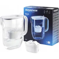 AQUAPHOR Fresh Maxfor+, Pitcher-Wasserfilter, 3,2 l, Transparent, Weiß
