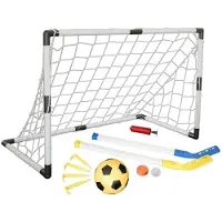 Master Tor 94 x 61 x 48 cm mit Zubehör - Ball und Hockeyschläger
