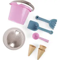 Dantoy - Bucket set w. Ice cream cones - Pink (4801)