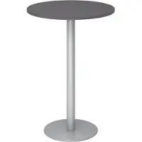 Bümö Stehtisch rund STH - Gestell: Silber, Nachbildung: Graphit