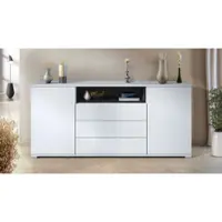 Vladon SIDEBOARD Skadu Schwarz matt