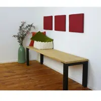 Lycce Wandkissen ROT Nackenstütze Kopfteil Kopfstütze Wandschutz Rückenlehne 40x30cm MADE IN GERMANY - Esszimmer, Küche, Bad, Stühle, Bänke