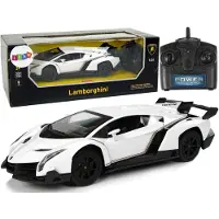 Lean Toys R/C Sportwagen 1:24 Lamborghini Veneno Weiß 2,4 G Licht
