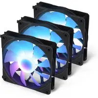 Blackstorm Luna UF120 ARGB PWM Fan Pack, black, 120 mm, pack of 3