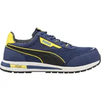 Puma Sicherheitsschuh Rider blue low SB nach EN ISO 20345:2022 SB E PS FO HRO SR Größe 38