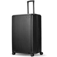Gomatic Damen Trolley Schwarz, 76x49x32,5-37 cm, mit Teleskopgriff und 4 Rollen