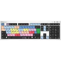 Logickeyboard Avid NewsCutter, Volle Größe (100%), Kabelgebunden, USB, QWERTZ, Aluminium