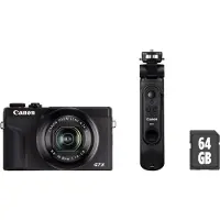Canon PowerShot G7 X Mark III Premium Vlogger Kit, Schwarz, 20,1 MP, 5472 x 3648 Pixel, CMOS, 4,2x, 4K Ultra HD, Schwarz