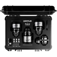 Cameranu Pavo 2x Anamorphic 3-Lens Kit (28/40/75mm T2.1) for PL/EF Mount (S35) metric - Blue Coating