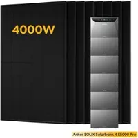 Anker SOLIX Solarbank 4 E5000 Pro, mit 8 x 500 Bifaziale Solarmodule, by Powerness - 30kWh / Pre-Sale Special: Gratis Smart Meter Gen 2 / Selbstabholung