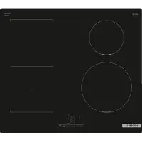 Bosch Serie 4 PWP611BB5E, Schwarz, Integriert, 60 cm, Zonen-Induktionskochfeld, Glaskeramik, 4 Zone(n)