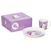Arabia Mumin Set Form 30 cm & Teller 19 cm Snorkfräulein Lila