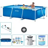 Intex Rechteckiger Frame Pool - 260x160x65 cm - 6-teilig S40080
