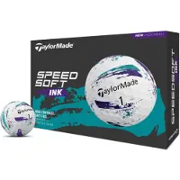 TaylorMade Golfbälle SpeedSoft INK - 12er Pack, lila/petrol