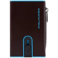 Piquadro Geldbörse Blue Square Compact Wallet Mogano