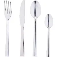 San Ignacio Edelstahl Besteckset 24 Stücke Silber Silber One Size