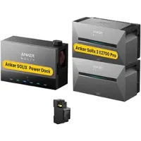 Anker SOLIX Power Dock Multisystem mit Solarbank 3 E2700 Pro Balkonkraftwerk Speicher, by Powerness - 1x Power Dock + 2x Solarbank 3 E2700 Pro / 1x Smart Meter / Standardversand