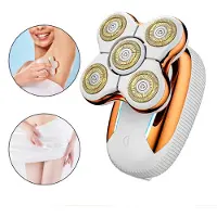 Hatteker Elektrischer Rasierapparat für Frauen Haarentferner für Bein Gesicht Lippen Körper Arm Bikini Trimmer Lady Wasserdicht