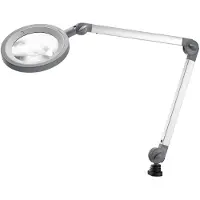 Waldmann LED-Lupenleuchte MLD, 3,5 Dioptrien-Linse, stufenlos dimmbar, 12 W, 792 lm, 5000 K, Aluminiumprofil