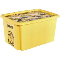 Keeeper Aufbewahrungsbox karolina "Minions Mosaic" 45 Liter gelb