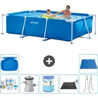 Intex Rechteckiger Frame Pool - 260x160x65 cm - 8-teilig S40099