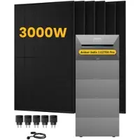 Anker SOLIX Solarbank 3 E2700 Pro, mit 6 x 500 Bifaziale Solarmodule, by Powerness - 13.5kWh / 5 x Smart Plug / Selbstabholung