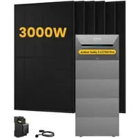 Anker SOLIX Solarbank 3 E2700 Pro, mit 6 x 500 Bifaziale Solarmodule, by Powerness - 13.5kWh / 1 x Smart Meter / Selbstabholung