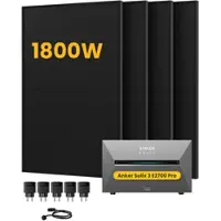 Anker SOLIX Solarbank 3 E2700 Pro, mit 4 x 455 Bifaziale Solarmodule, by Powerness - 2.7kWh / 5 x Smart Plug / Standardversand