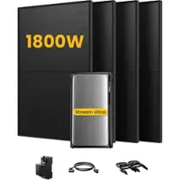 EcoFlow Stream Ultra, All-in-One Speicher für Balkonkraftwerke, mit 4 x 455 Bifaziale Solarmodule, by Powerness - Stream Ultra | 1920Wh / 1 x Smart Meter / Selbstabholung