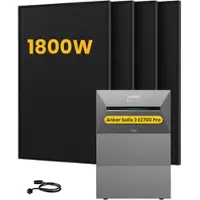 Anker SOLIX Solarbank 3 E2700 Pro, mit 4 x 455 Bifaziale Solarmodule, by Powerness - 8.1kWh / ohne Zubehör / Powerness Express (Lieferzeit: 5-14 Werktage)