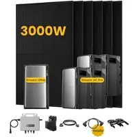 EcoFlow Stream Ultra, Solaranlage mit Speicher, mit 6 x 500W Bifazialen Solarmodulen, by Powerness - Stream Ultra + 4 x Stream AC Pro | 9600Wh / 1 x Smart Meter / Standardversand