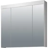 Trendteam Bad Spiegelschrank Devon Weiß Melamin/Spiegelglas 80 x 75 x 16 cm