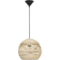 Nova Luce MARLO Pendelleuchte E27 Beige 195x30cm dimmbar 9586503