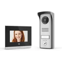 Extel Kompakte 4-Zoll-Video-Türsprechanlage mit Touch-Tasten