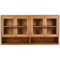 MiaMöbel Hängeschrank Mexico Möbel 140x66x30 cm Landhausstil Massivholz Pinie Honig
